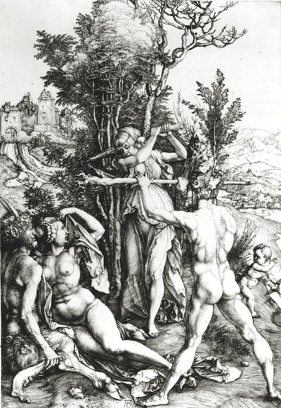 岐路に立つヘラクレス、1498 作： Albrecht Dürer