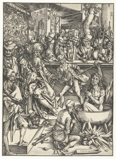 伝道者ヨハネの殉教 作： Albrecht Dürer