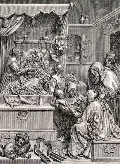セントジョン誕生の高浮彫彫刻、1855年 作： Albrecht Dürer