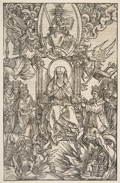 Revelations Sancte Birgitte、Koberger Nuremberg 1502ドイツ語テキストからのイラスト。 作： Albrecht Dürer