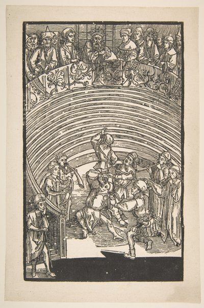 テレンスのコメディのイラスト、19世紀の復刻版。 作： Albrecht Dürer