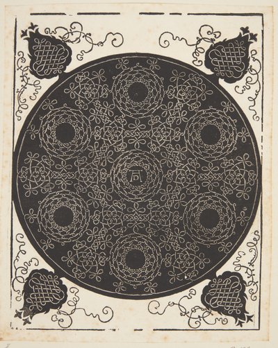 7つの花輪を織り交ぜたコードパターン 作： Albrecht Dürer