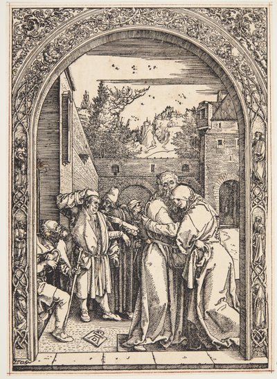 ヨアヒムと聖アンがゴールデン ゲートで出会う 作： Albrecht Dürer