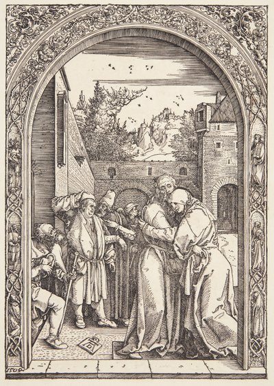 ヨアヒムと聖アンがゴールデン ゲートで出会う 作： Albrecht Dürer