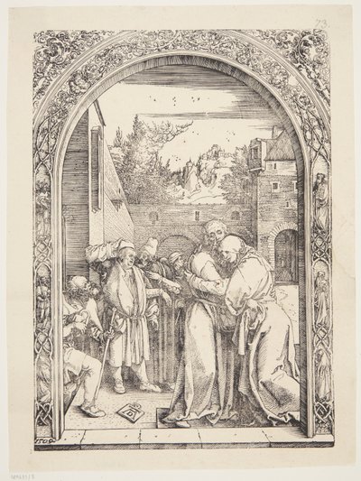 ヨアヒムと聖アンがゴールデン ゲートで出会う 作： Albrecht Dürer