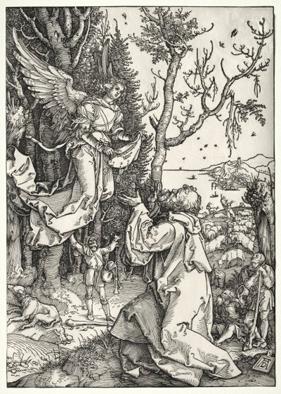 ヨアヒムと天使 作： Albrecht Dürer