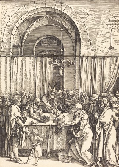 拒否されたヨアヒムの捧げ物、c。 15041505。 作： Albrecht Dürer