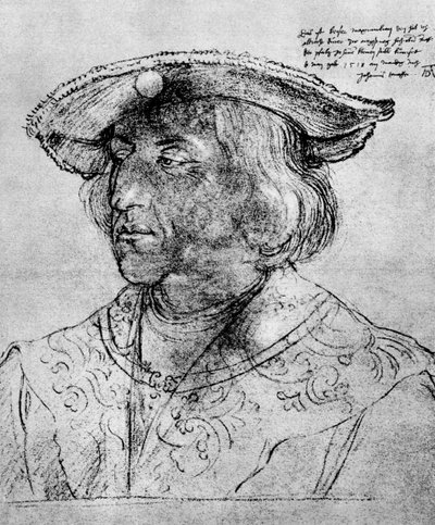 カイザーマクシミリアン1世、1518年、1936年 作： Albrecht Dürer