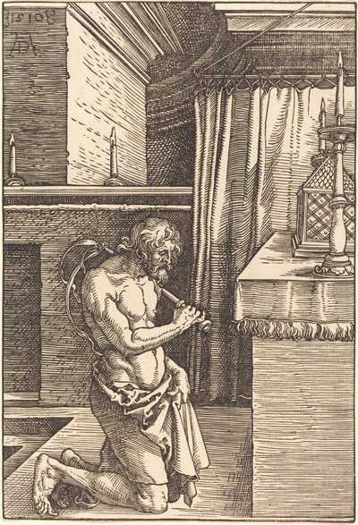苦行をするダビデ王 作： Albrecht Dürer
