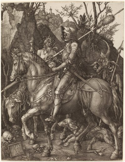 騎士と死と悪魔 作： Albrecht Dürer