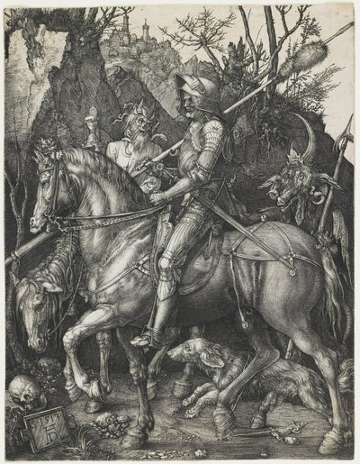 騎士、死、そして悪魔 作： Albrecht Dürer
