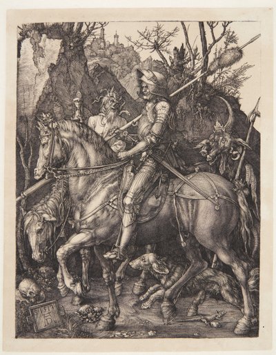 騎士と死と悪魔 作： Albrecht Dürer
