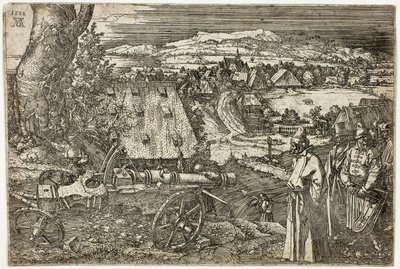 大砲のある風景 作： Albrecht Dürer