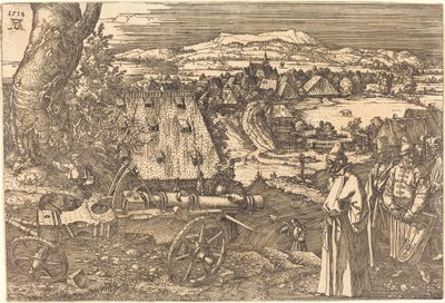 大砲のある風景 作： Albrecht Dürer