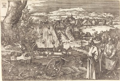 大砲のある風景 作： Albrecht Dürer