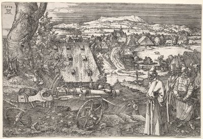 大砲のある風景 作： Albrecht Dürer