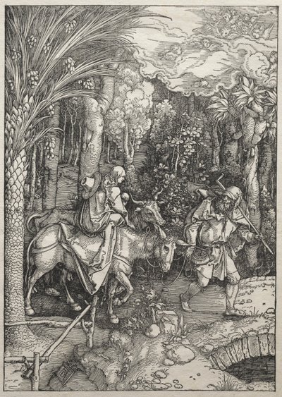 聖母の生涯：エジプトへの逃避 作： Albrecht Dürer