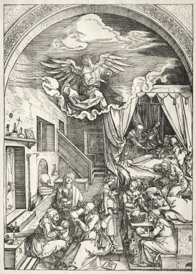 聖母の生涯：聖母の降誕 作： Albrecht Dürer