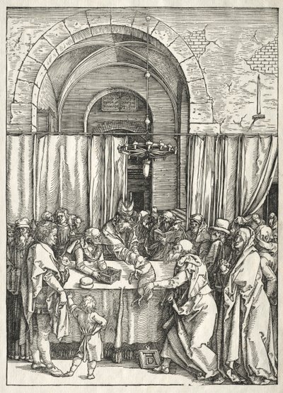 聖母の生涯：ヨアヒムの犠牲の拒否 作： Albrecht Dürer