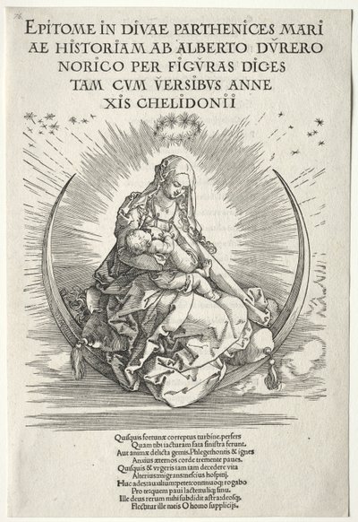 聖母の生涯：タイトルページ 作： Albrecht Dürer
