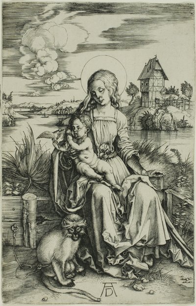 マドンナと猿 作： Albrecht Dürer