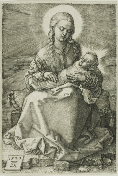 くるまれた幼児とマドンナ 作： Albrecht Dürer