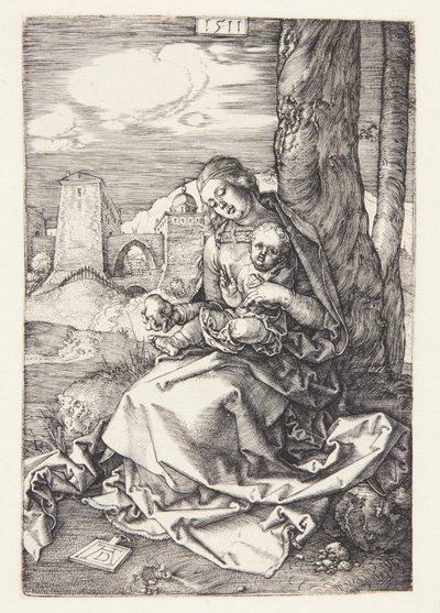 梨を持ったマドンナ 作： Albrecht Dürer