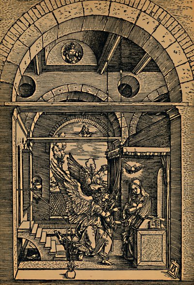 メアリー受胎告知、受胎告知、c1503。 作： Albrecht Dürer