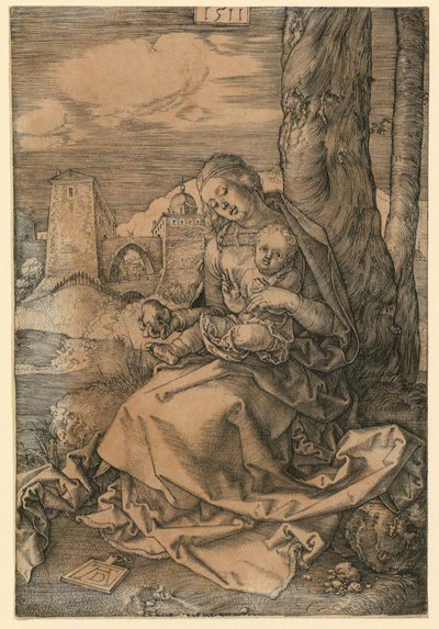 梨を持ったマリア 作： Albrecht Dürer