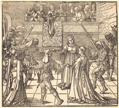 たいまつを使った仮面舞踏会 作： Albrecht Dürer