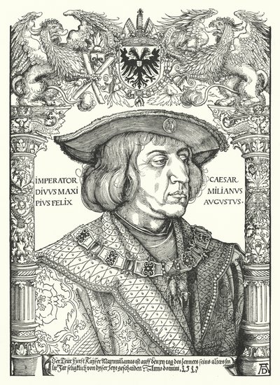 マクシミリアン1世、神聖ローマ皇帝 作： Albrecht Dürer
