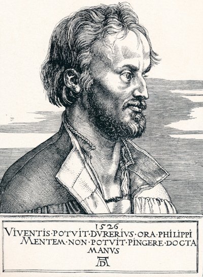 Philipp Melanchthon、1526 1906。 作： Albrecht Dürer