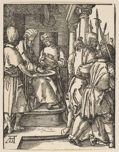 小さな情熱からの手を洗うピラト、ca。 1509。 作： Albrecht Dürer