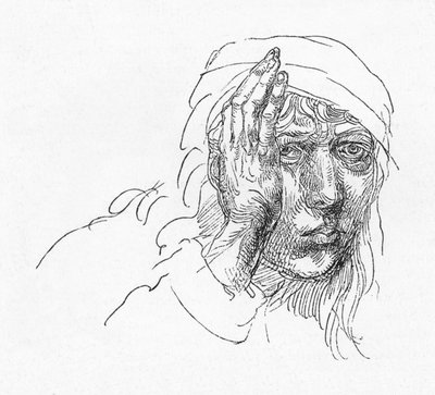 少年の時のアルブレヒトデューラーの肖像、c1491、1906 作： Albrecht Dürer