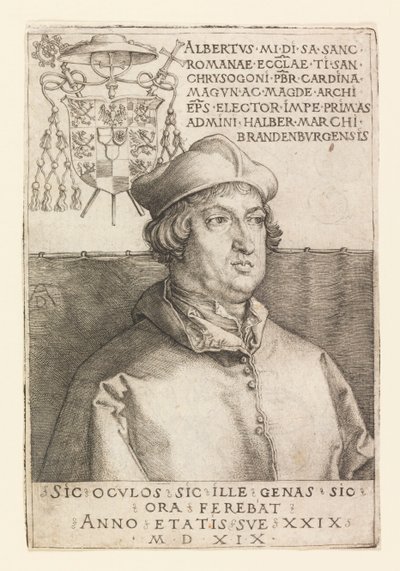 ブランデンブルクのアルブレヒトの肖像 作： Albrecht Dürer