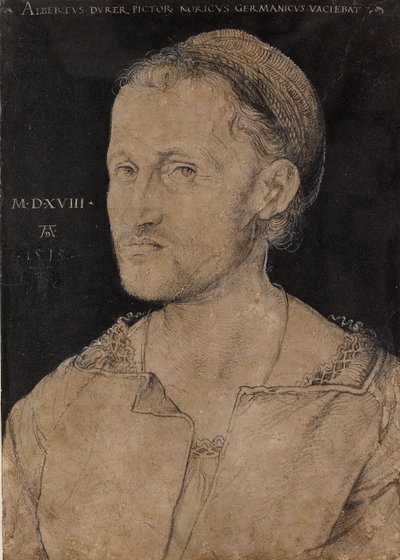 ハンス・ブルクマイアの肖像、1518年 作： Albrecht Dürer