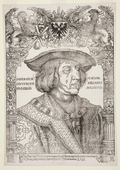 マクシミリアン1世の肖像 作： Albrecht Dürer