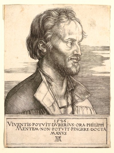 フィリップ・メランヒトンの肖像 作： Albrecht Dürer