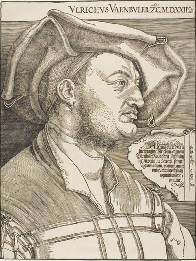 ウルリッヒ・ヴァルンビューラーの肖像 作： Albrecht Dürer