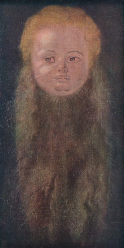 長いひげを持つ少年の肖像、1527年、1939年 作： Albrecht Dürer