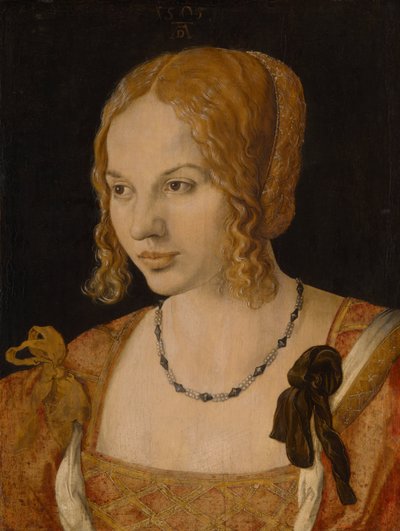 1505年のヴェネツィアの若い女性の肖像画 作： Albrecht Dürer