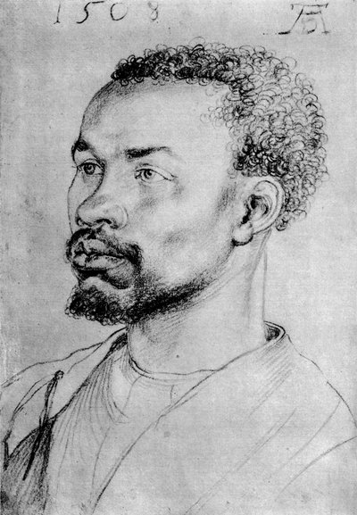 Retrato de um negro, 1508, 1936 作： Albrecht Dürer