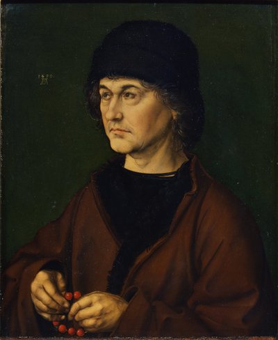 アーティストの父の肖像、1490 作： Albrecht Dürer