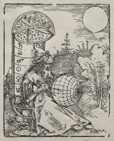1504年の天球儀を持つプトレマエウス。 作： Albrecht Dürer