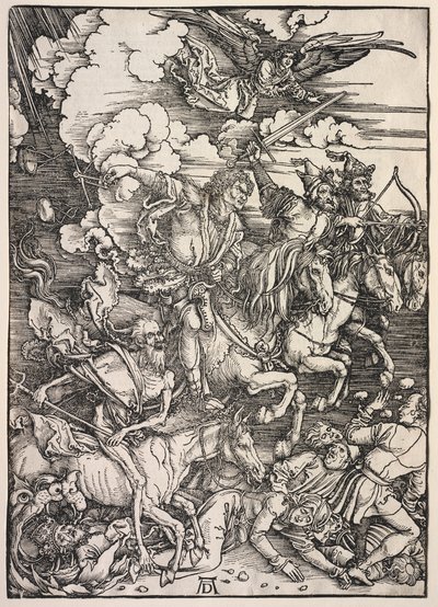 ヨハネの黙示録: 四人の騎手 作： Albrecht Dürer