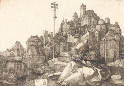 聖アンソニー・レディング、1519年。 作： Albrecht Dürer