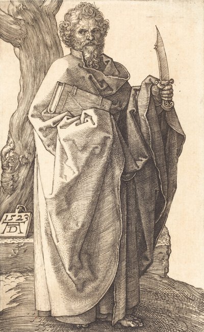 聖バーソロミュー、1523年。 作： Albrecht Dürer