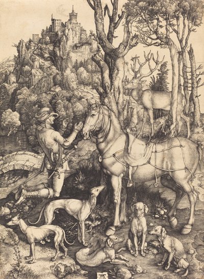 セント・ユースタス、c。 15001501。 作： Albrecht Dürer