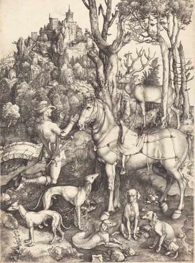 セント・ユースタス、c。 15001501。 作： Albrecht Dürer
