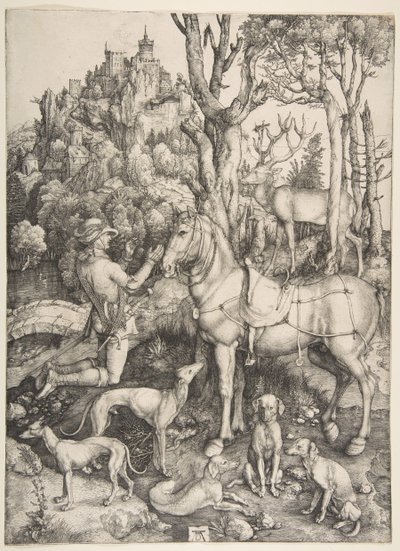 セントユースタス、ca。 1501。 作： Albrecht Dürer